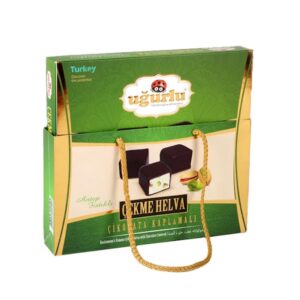 UGURLU Coated Chocolate Famous Halva with Pistachio