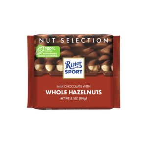 RITTER SPORT Milk Whole Hazelnuts Chocolate