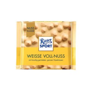 RITTER SPORT White Whole Hazelnuts Chocolate