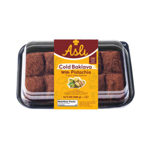 Aslı Baklava Soğuk Fıstıklı Donuk Pişmiş Retail 14.1oz (400g) x 8