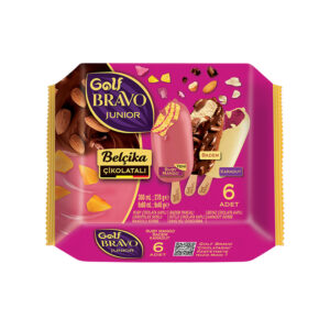 GOLF Bravo JR Multipack Blackberry, Almond-Mango Ice Cream Stick 12.1oz (360ml) x 4