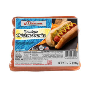 MIDAMAR Halal Chicken Franks 12oz (340g) x 12