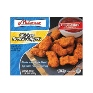 MIDAMAR Halal Chicken Breast Nuggets 18oz (510g) x 12