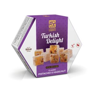 MODA Loqum Petek, Classic Hazelnut & Pistachio 8.8oz (250g) x 12