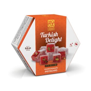 MODA Loqum Petek, Pomegranate Pistachio 8.8oz (250g) x 12