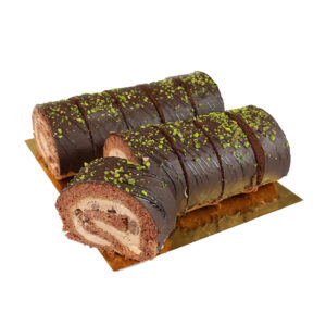 BISTORYA Chocolate Pistachio Roll Cake 3.7lb (1680g) x 6